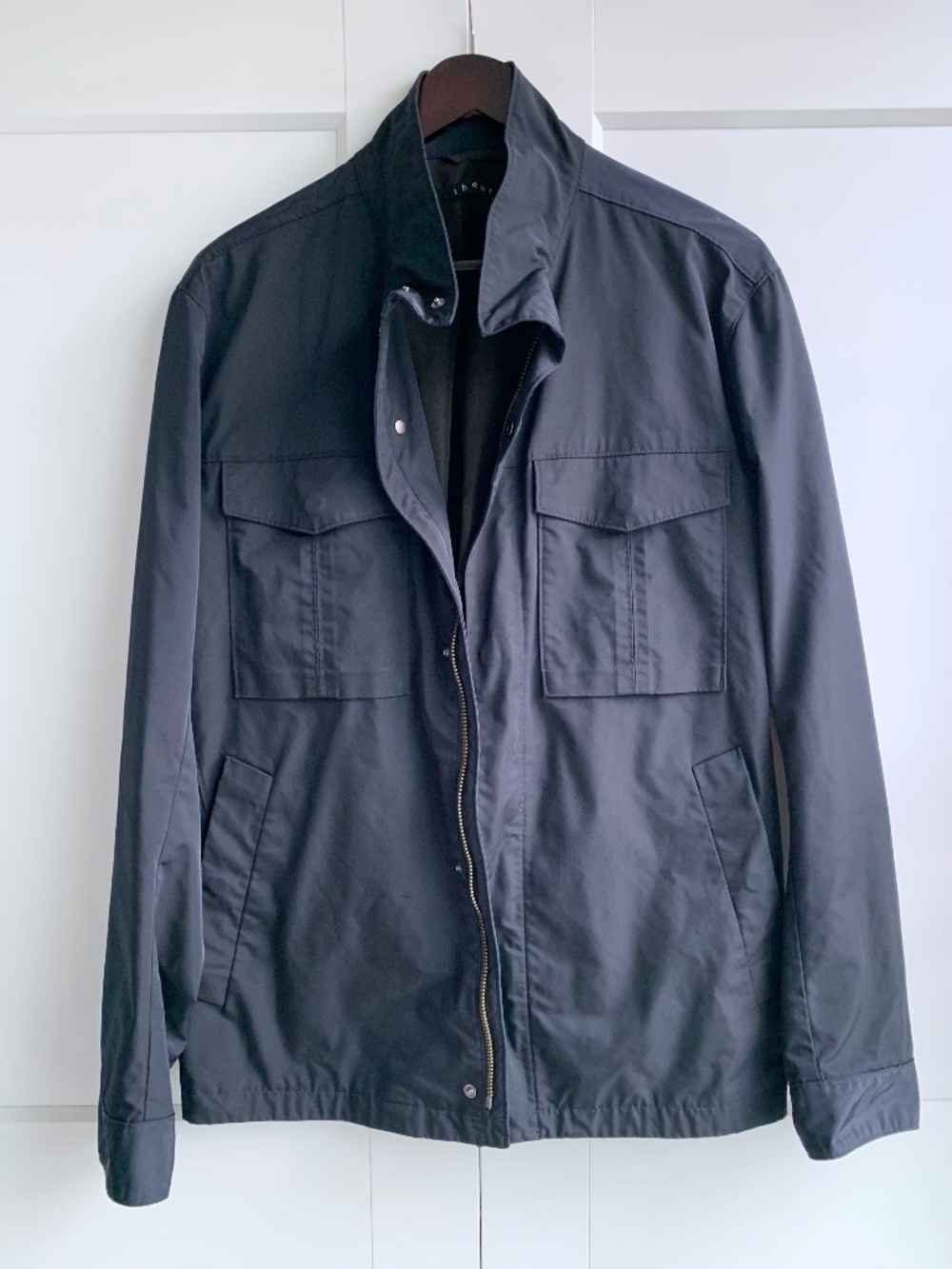 Theory Men's lightweight Navy Field Jacket size XL fit L